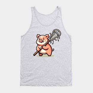 Lacrosse pig Tank Top